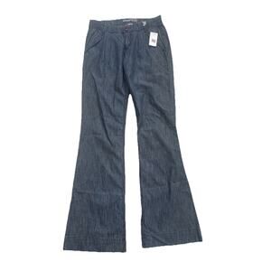 New 123456789 Vintage Denim Flare Jeans Womens 5 Embroidered Y2K